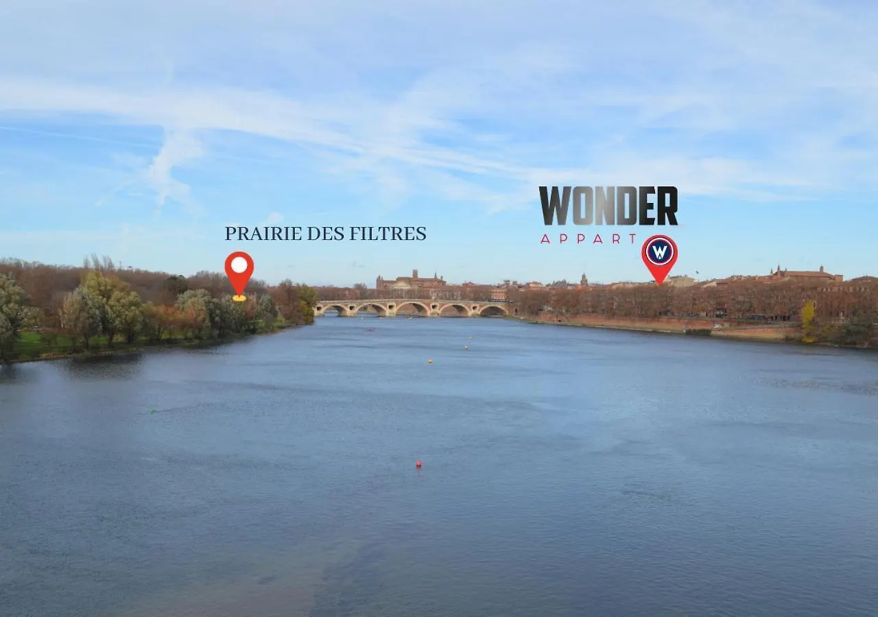 Wonder Appart' 402 - Vue Sur Garonne Toulouse Frankrijk